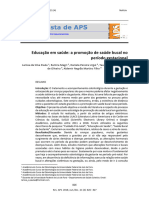 Promoção de Saúde Bucal No Período Gestacional