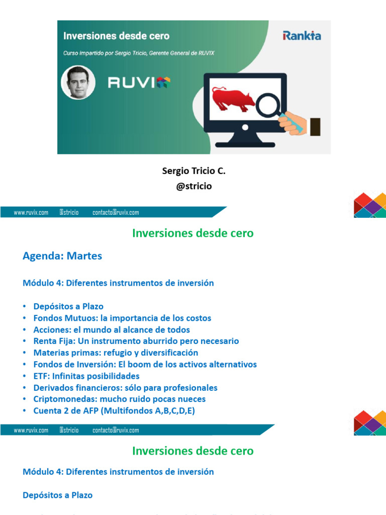 Inversiones desde cero: Renta Fija y Más | PDF | Fondo de inversión ...