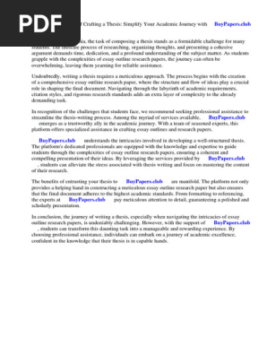 Essay Outline Research Paper