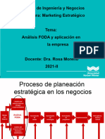 SEMANA 3 - SESION 2 - Análisis FODA y Aplicación en La Empresa