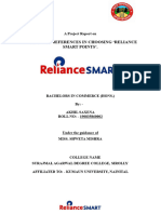 Project Report On Reliance Smart