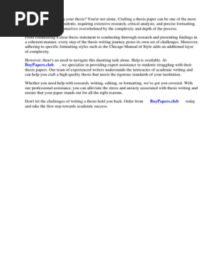Sample Research Paper Chicago Manual of Style