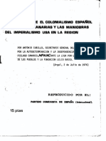 Discurso Sobre El Colonialismo Español