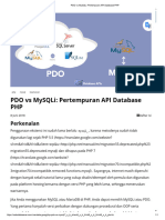 PDO Vs MySQLi - Pertempuran API Database PHP