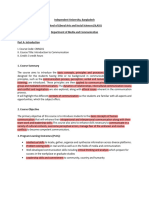 CMN 201 OBE Course Outline