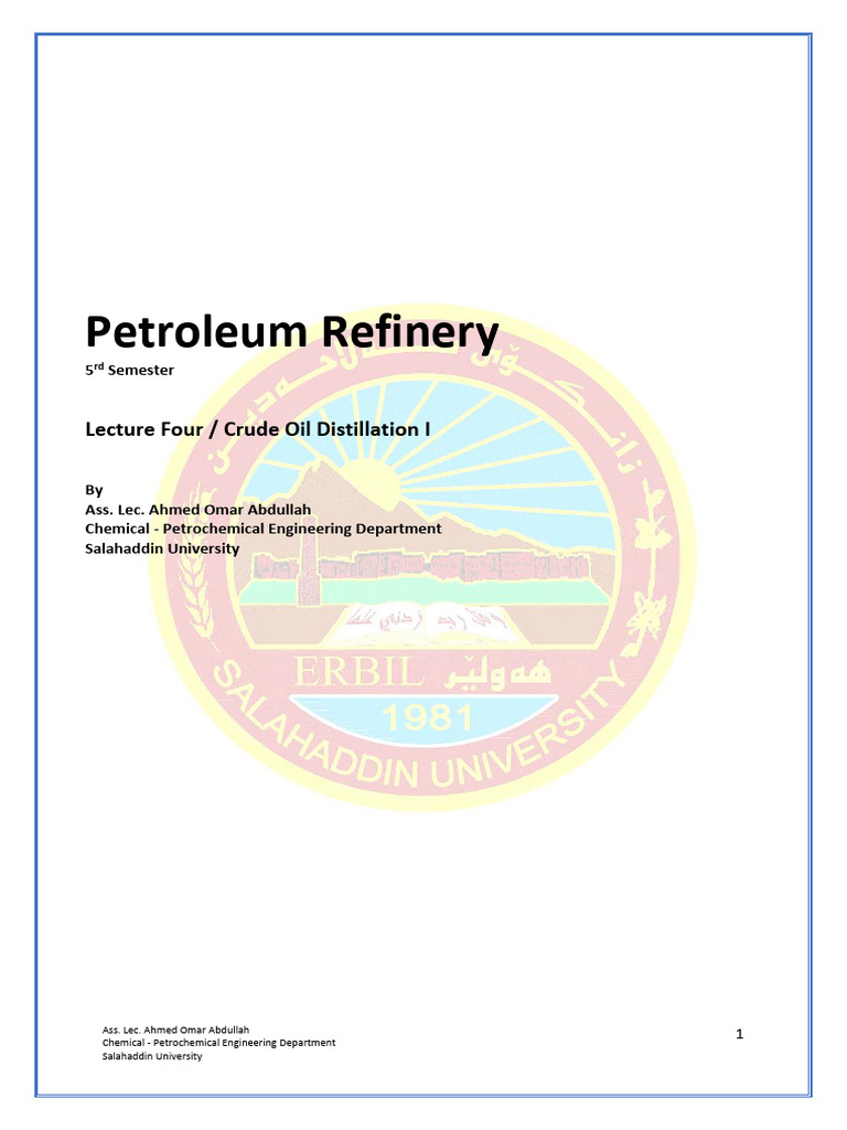 Petroleum Refinary 4 Pdf Distillation Heat Exchanger