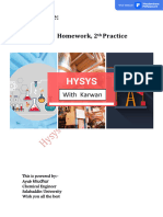 Homeworkd Second Week Practice Hysys Course With Karwan