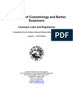 1.1.23 Cosmetology Statutes and Rules