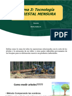 DASONOMIA - Tema 3. Tecnologia Forestal - Mensura Bosques y Plantaciones
