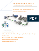 8000BPH 600ml Bottle Water Filling Production Line PVC
