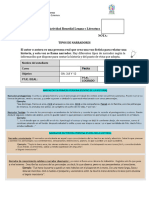 Actividad Lengua y Literatura 2° Medio