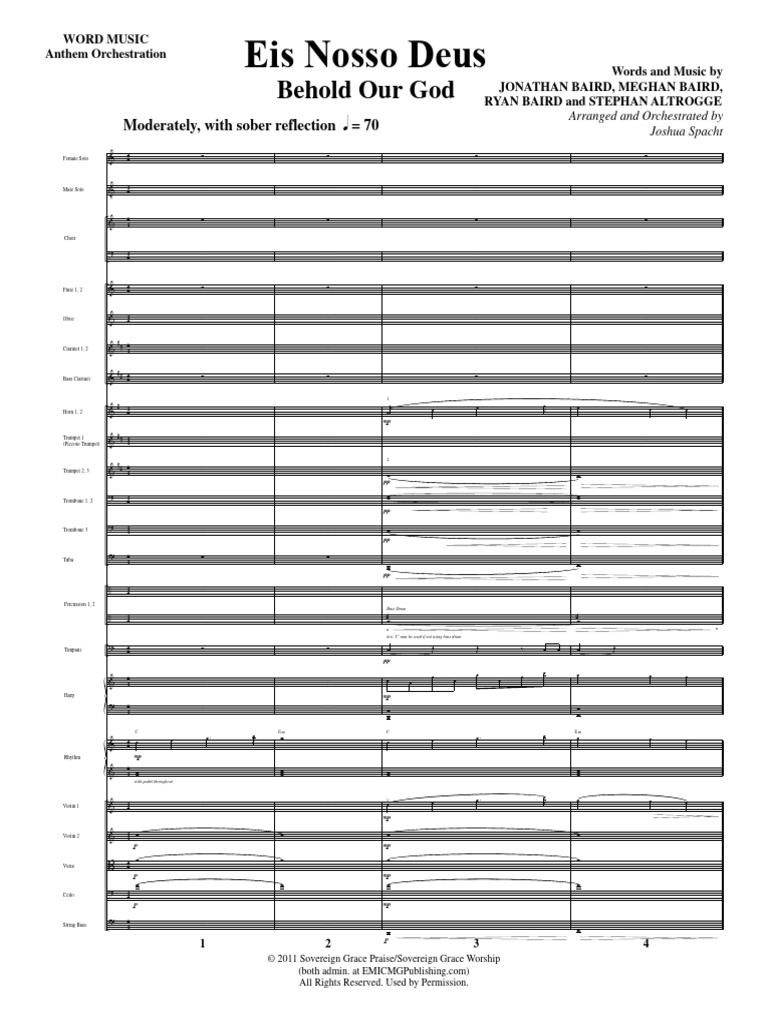 Behold Our God | PDF | Classical Music | Musical Instruments