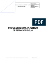 Procedimiento de Ensayo para Medición de PH