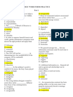 Toeic Word Forms Practice