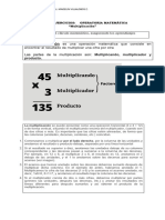 GUIA MATE Multiplicación