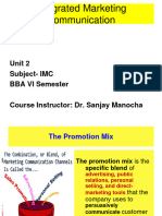 UNIT 2 - IMC (BBA VI) Advertising-Dr. Manocha
