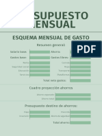 Presupuesto Mensual Simple Verdeg