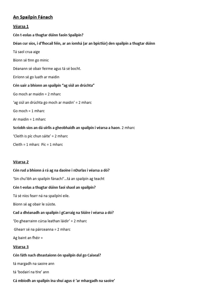 Linguaphone Irish Course Handbook Cursa Na Gaeilge PDF | PDF, image size:768x1024