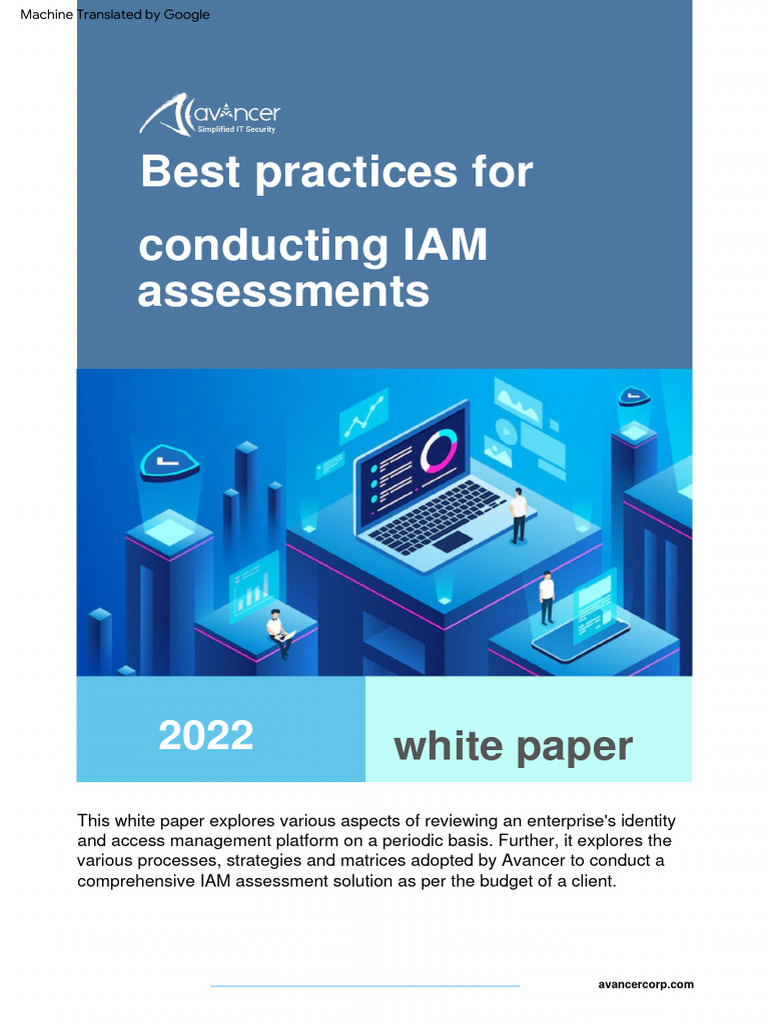 IAM Assessment Best Practices Guide | PDF | Business | Technology ...