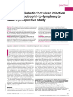 Predicting Diabetic Foot Ulcer Infection Using The Neutrophil To Lymphocyte Ratio A Prospective Study