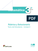 Rúbrica y Solucionario Texto Unidad 3