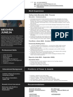 Beige and Brown Color Blocks Entry Level Fresher Resume