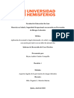 Caso Practio Aspectos Legales de La Prevencion de Riesgos Laborales