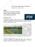 Cultivos Hortícolas en Agricultura Ecológica