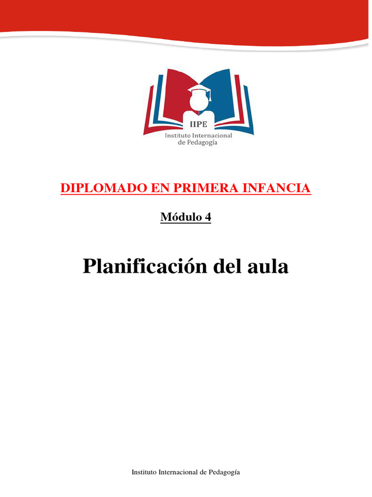 Modulo 4 - Planificación Del Aula | PDF | Planificación | Salón de clases