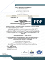 CERTIFICADO Luminarias