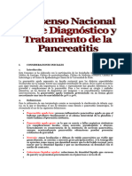 CONSENSO CHILENO DE PANCREATITIS