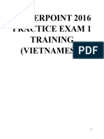 Powerpoint 2016 Practice Exam 1 Training (Vietnamese)
