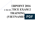 Powerpoint 2016 Practice Exam 2 Training (Vietnamese)
