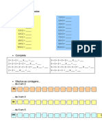 Ficha Matemática (Tabuada 2 e 3, Sequências, Adição + Subtração + Multiplicação)