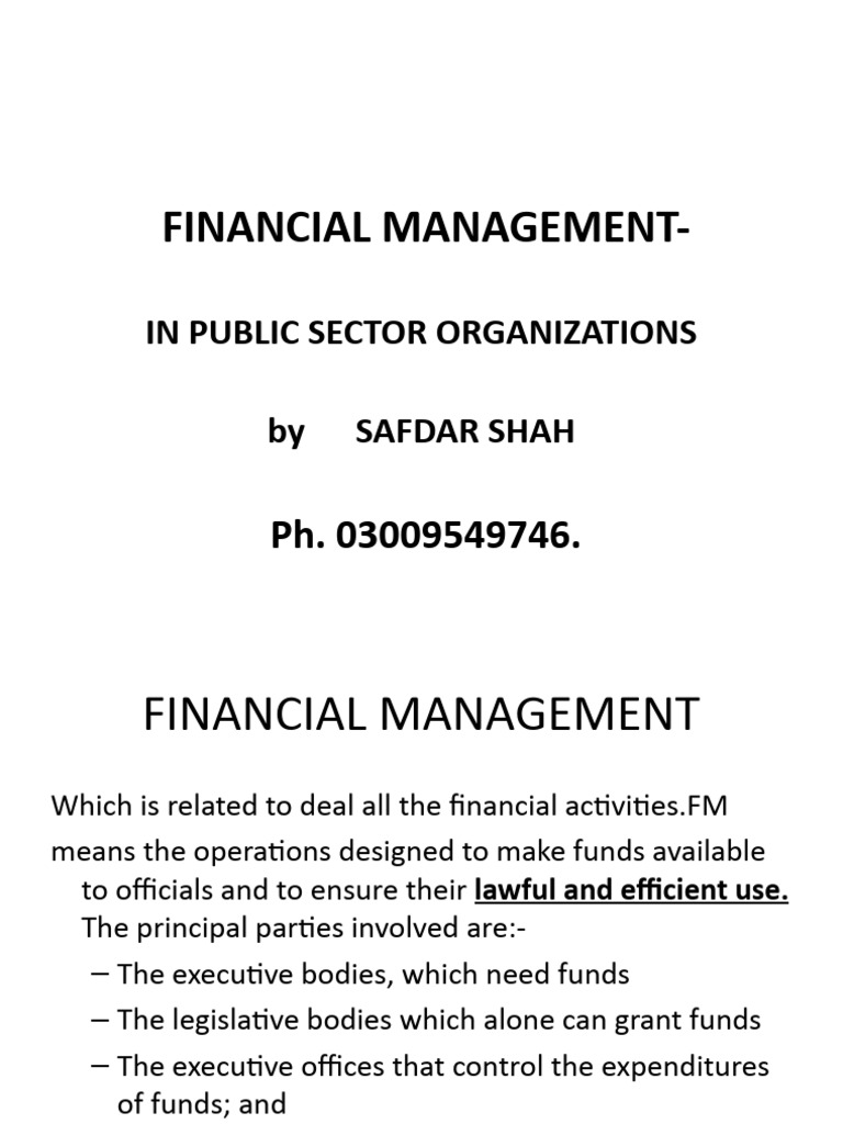 Financial Management Part-1 | PDF | Budget | Expense