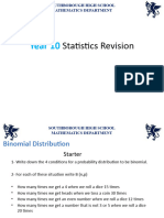 Year 10: Statistics Revision