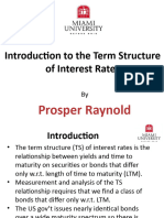 PP Lecture On Introduction To The Term Structure of Interest Rates