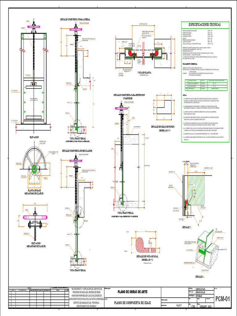 Plano Compuerta | Descargar gratis PDF | Tornillo | Acero estructural