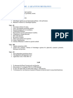 Core - 2: Quantum Mechanics: Unit - I