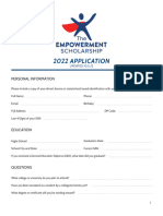 GAL1014 Empowerment Scholarship Application