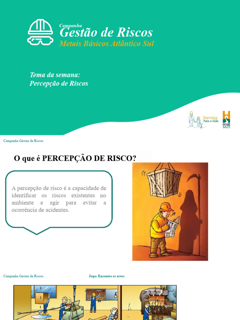Percepção de Risco na Gestão de Riscos | PDF | Comportamento | Gestão ...