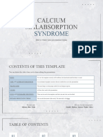 Calcium Malabsorption Syndrome by Slidesgo