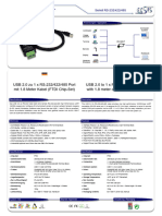 USB 2.0 Zu 1 X RS-232/422/485 Port Mit 1.8 Meter Kabel (FTDI Chip-Set) USB 2.0 To 1 X RS-232/422/485 Port, With 1.8 Meter Cable (FTDI Chip-Set)