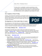 Research Paper Table of Contents Example