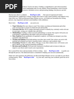 Research Paper Planner