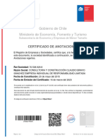 Certificado de Anotaciones