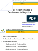 14 Realimentação e Realimentação Negativa 2017 3 v2