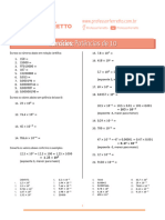 Exercícios: Potências de 10: Professorferretto Professorferretto