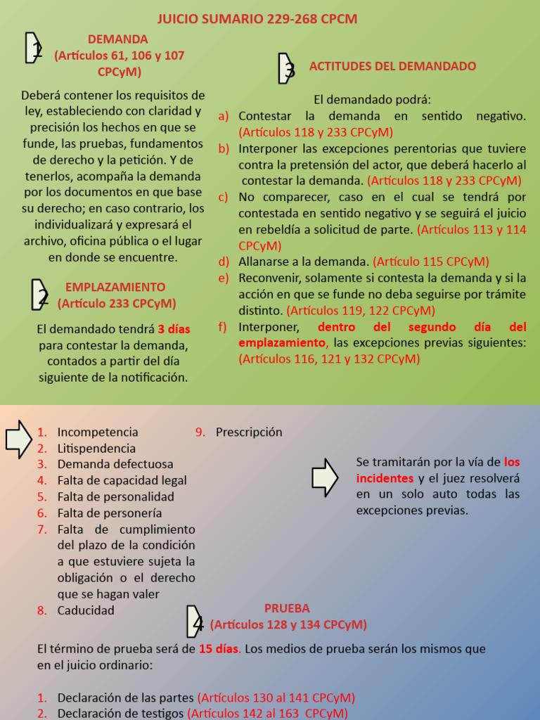 Juicio Sumario | PDF | Demanda judicial | Práctica de la ley