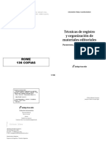 E09 LIBRO ENTERO Giordanino Tecnicas de Registro y Organizacion de Materiales Editoriales-Rotado